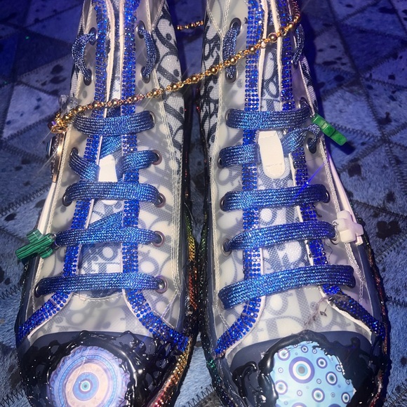 Blue Dior Custom Hightop Protector Collection From the PB Haze Temple - Picture 11 of 13